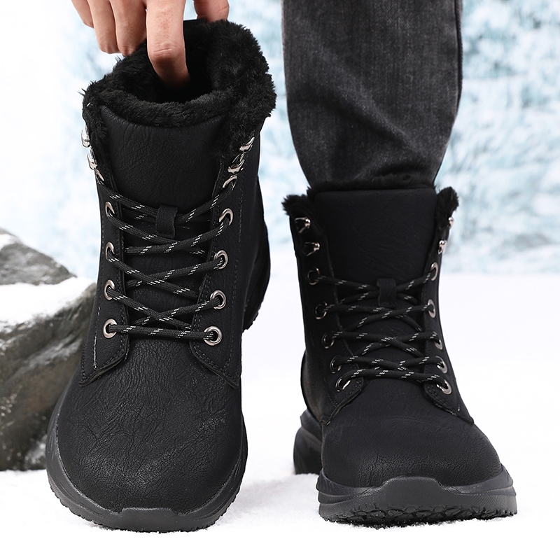 Men Shoes Running - Men Winter Snow Boots for Waterproof