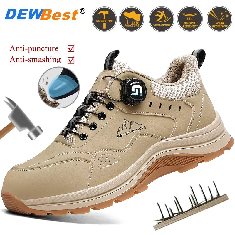 Men'S Shoes Smart - Men's Steel-Toe Smart-Buckle Summer Construction Work