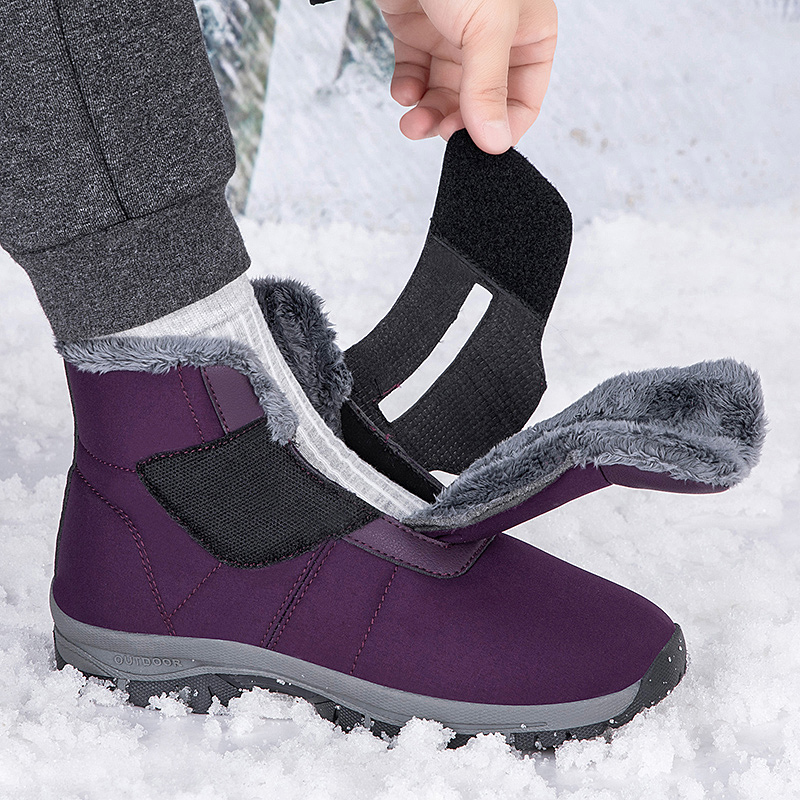 Men'S Shoes Diabetic - Winter Women's Fur Lined Ankle Snow