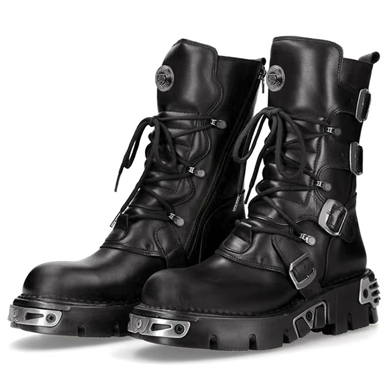 Men Shoes Type - men luxury fashion punk gothic high