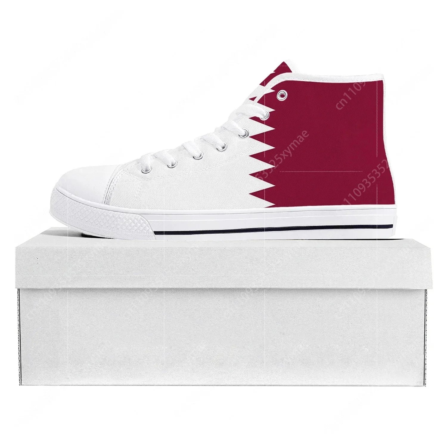 Men Shoes Qatar - Qatar Flag High Top High Quality