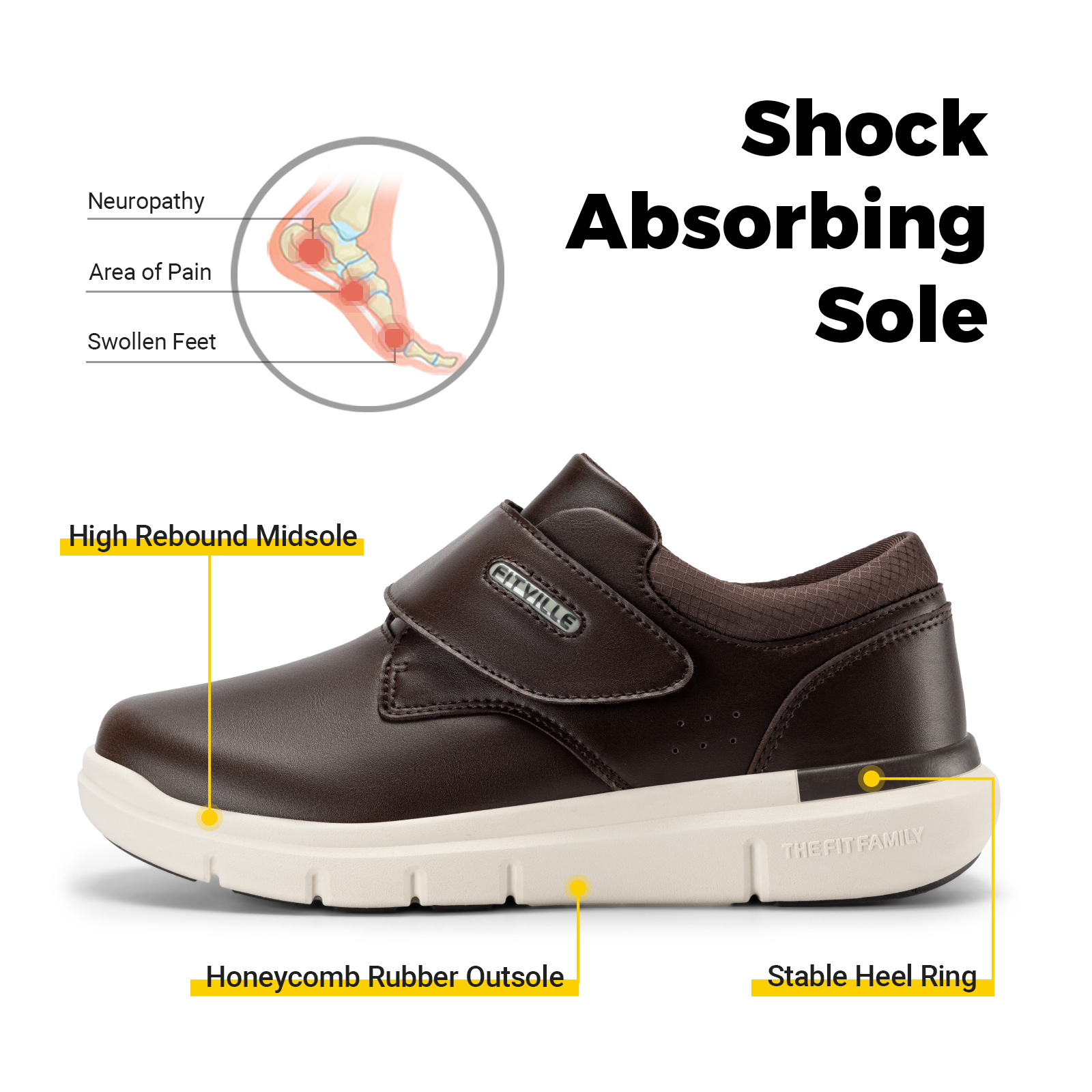 FitVille Men's Leather Shoes D - đánh giá và giá Men'S Shoes Diabetic