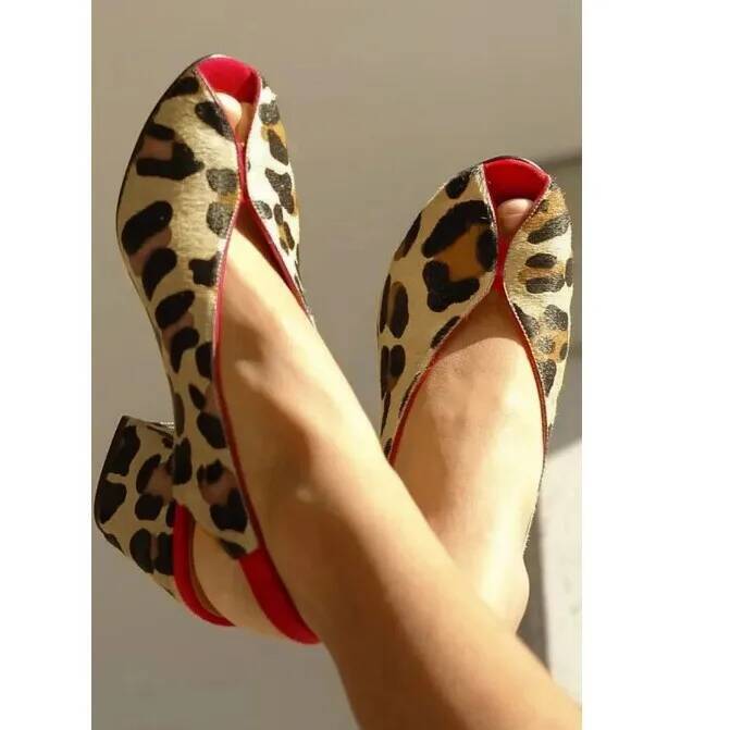 Leopard Print Peep Toe Slingba - đánh giá và giá Men'S Shoes With Toes