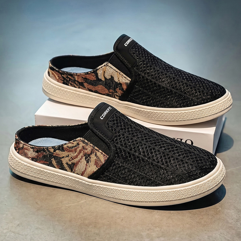 Summer men's perforated mesh s - đánh giá và giá Men'S Shoes With Toes