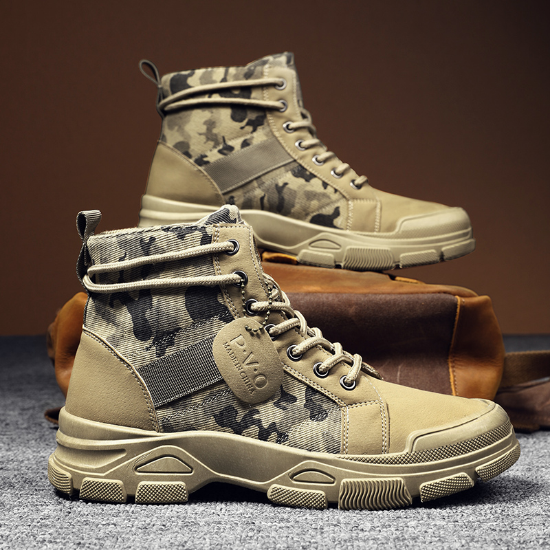 High-Top Boots for Men Autumn  - đánh giá và giá Men'S Shoes Daily Use
