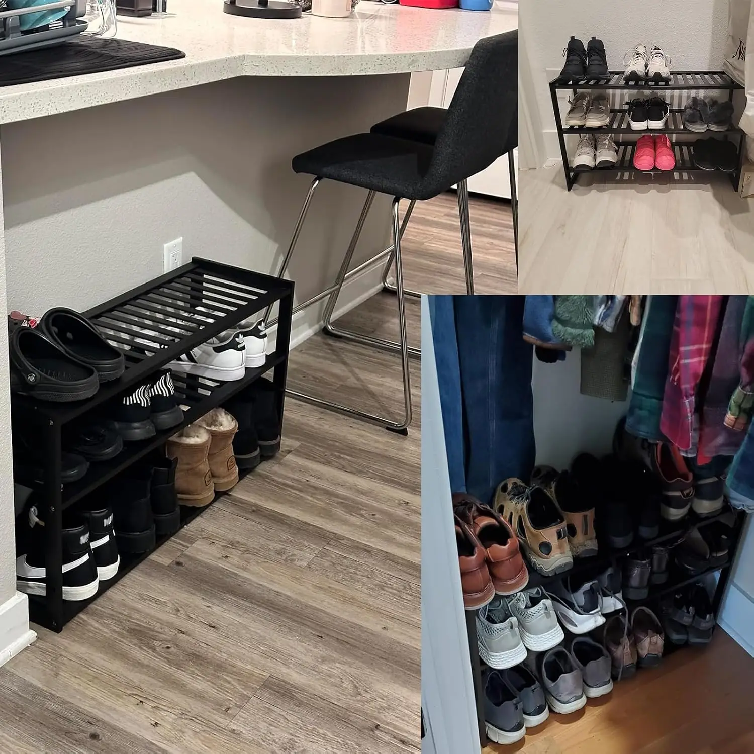 3 Tier 32.5inch Bamboo Shoe Ra - đánh giá và giá Men Shoes Rack