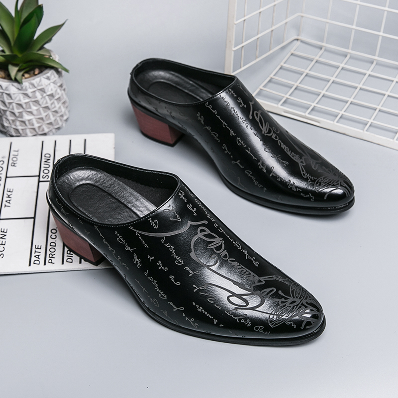 Men Brown Leather Mules Slippe - đánh giá và giá Men'S Shoes With Toes