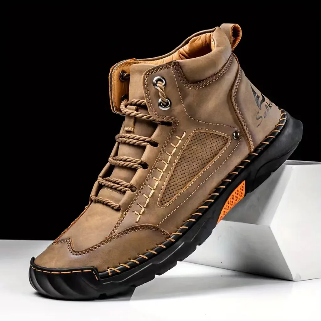 Men's Hand-stitched Boots Plus - đánh giá và giá Men'S Shoes Daily Use
