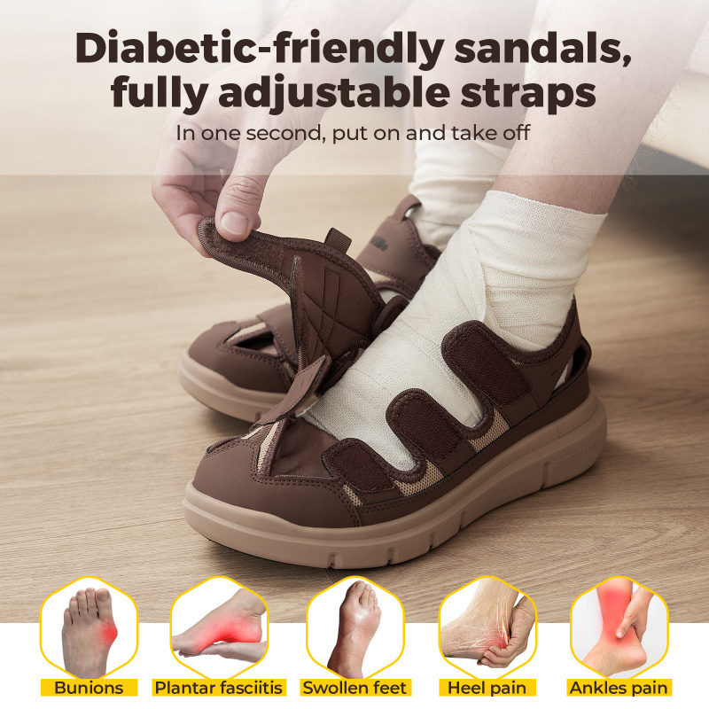 Summer Men'S Sandals Widened D - đánh giá và giá Men'S Shoes Diabetic