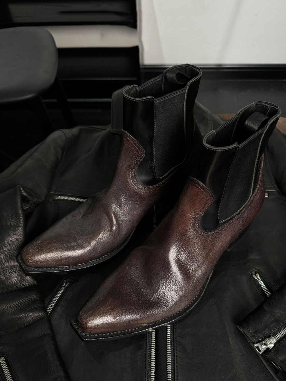 Men's Black Leather Chelsea Bo - đánh giá và giá Men'S Shoes Smart