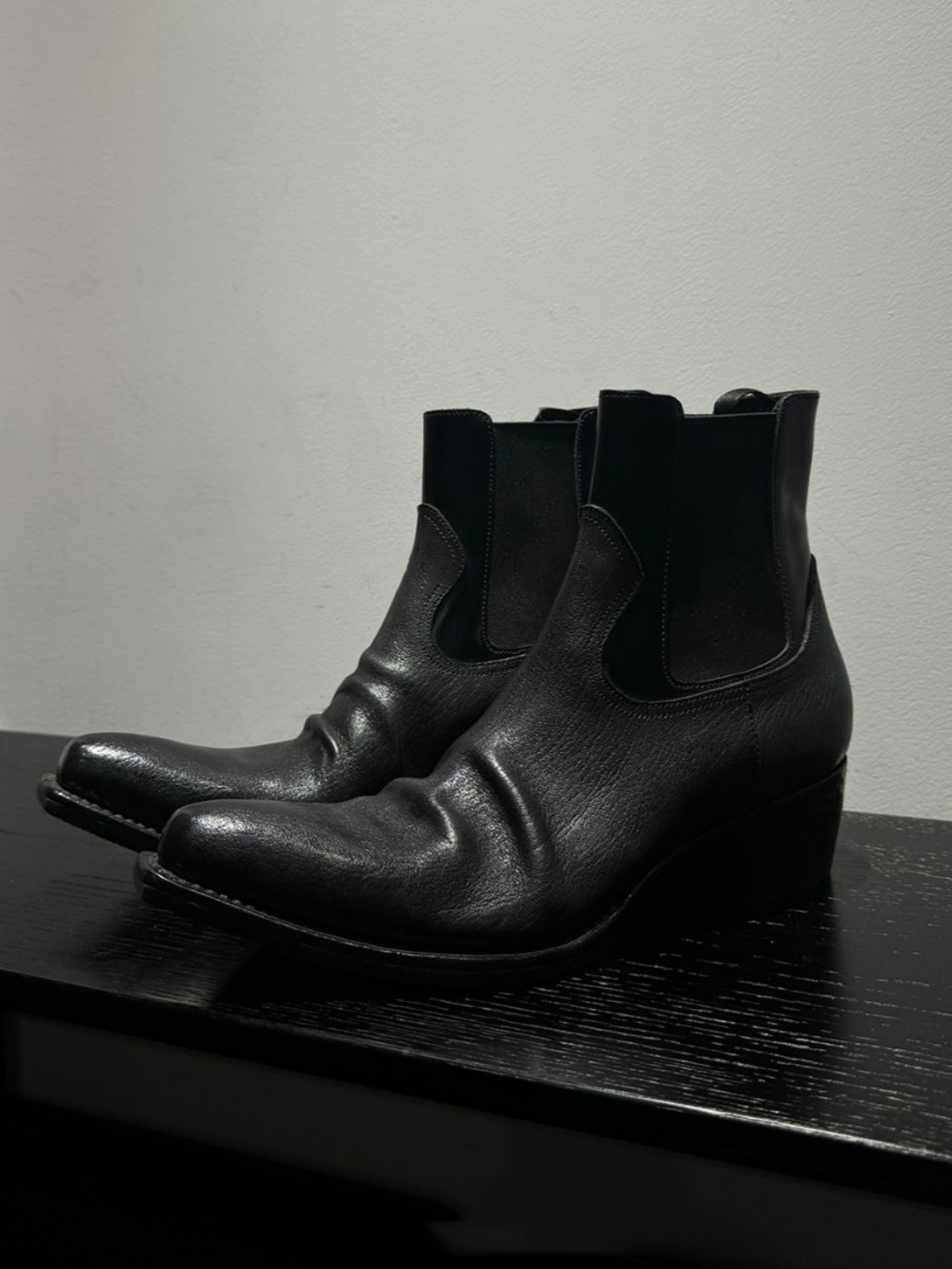 Men's Black Leather Chelsea Bo - đánh giá và giá Men'S Shoes Smart
