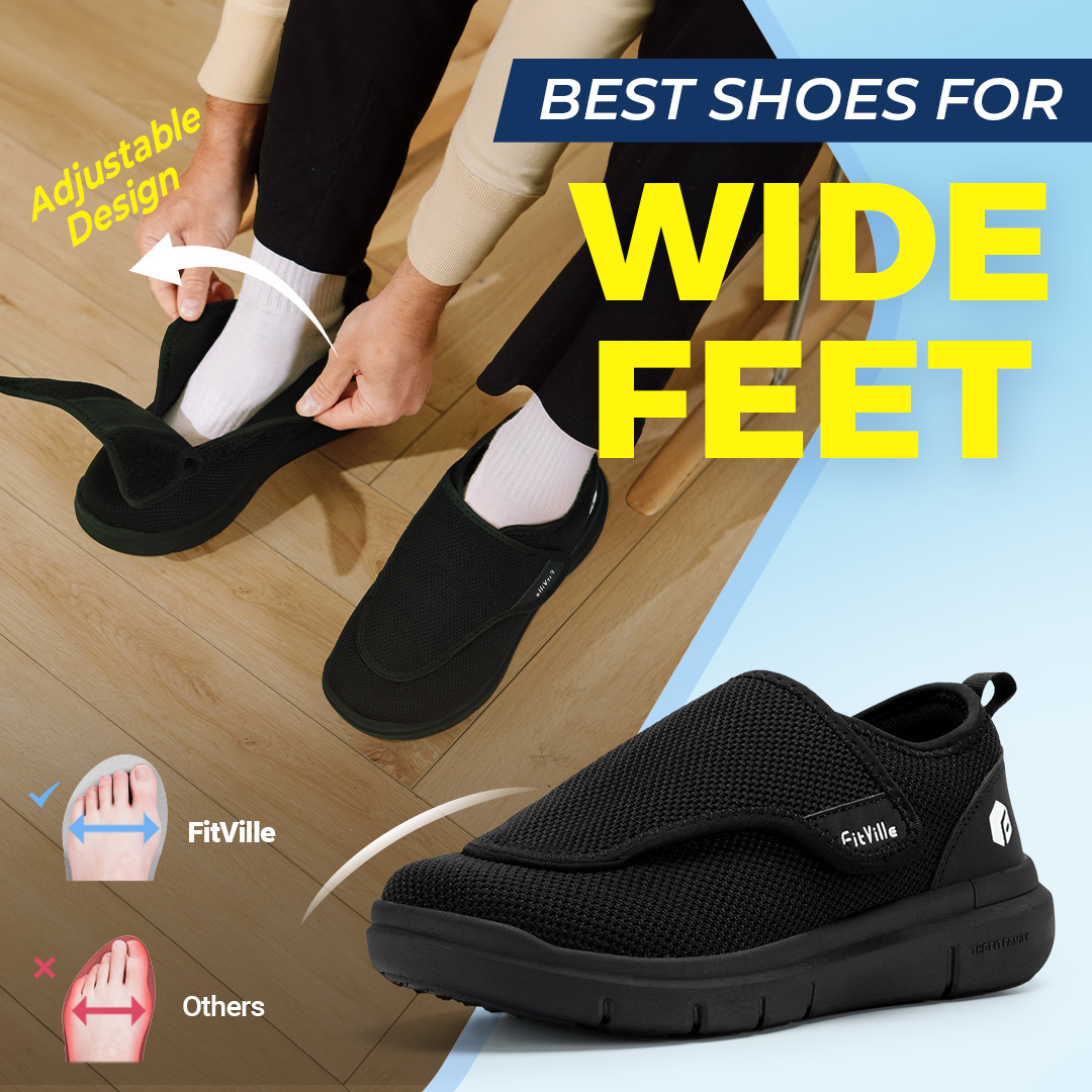 FitVille Extra Wide Men's Diab - đánh giá và giá Men'S Shoes Diabetic